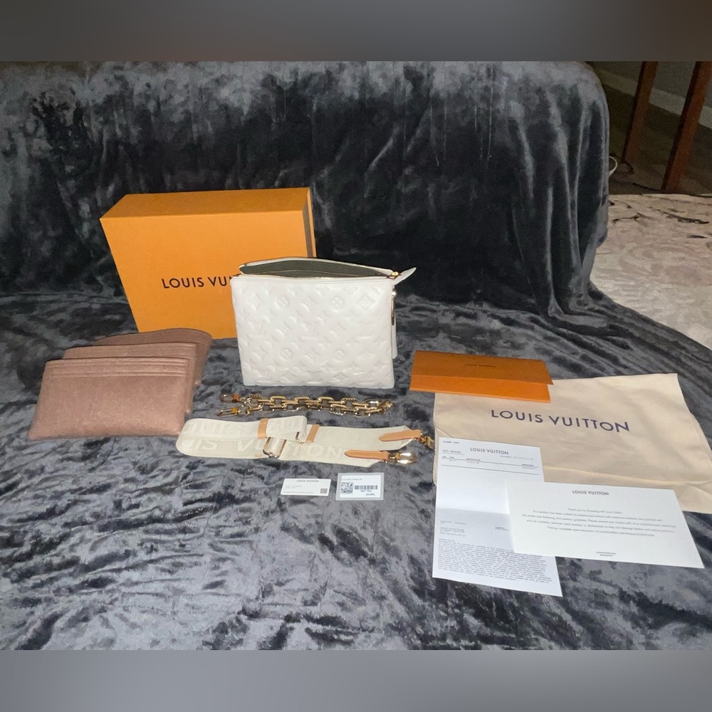 Louis Vuitton Like New Cream Coussin PM